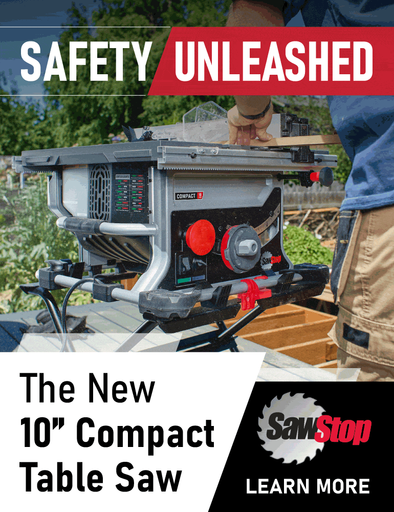 Sawstop 10 inch Compact Table Saw - Safety Unleashed