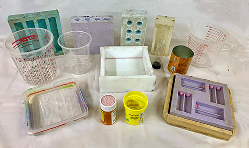 Examples of casting resin shaping molds