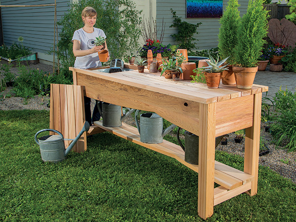Cedar garden bench project