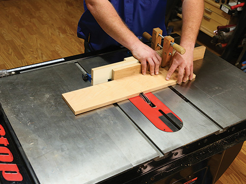 Using sacrificial board to guide notch cuts