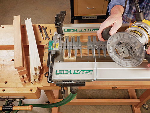 Setting a Leigh VRS jig for routing dovetails