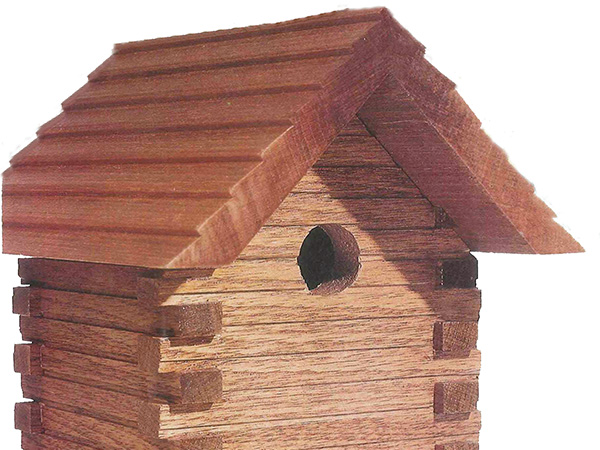 CLASSIC PROJECT: Rustic Chickadee Cabin Birdhouse