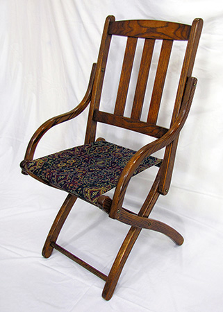 Assembled and finished Civil War Officer's chair