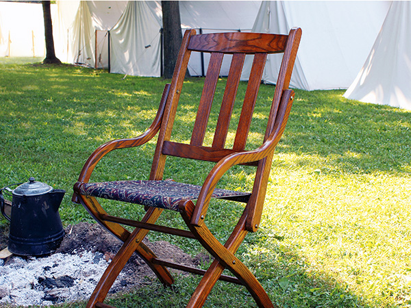 19th century folding chair