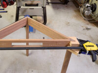 Gluing up with an angled clamping block