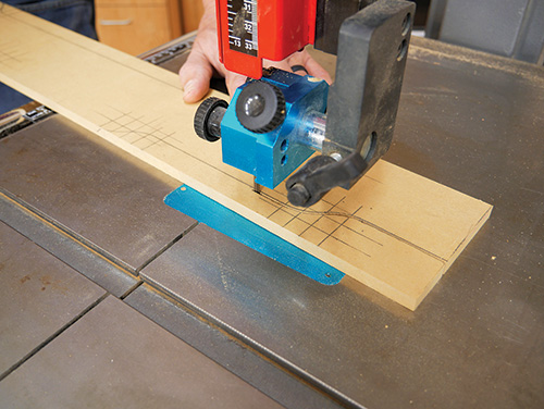 Using band saw to cut around template