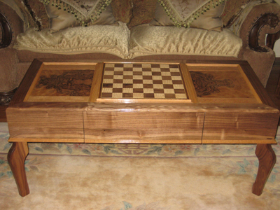 Coffee/Chess Table - Woodworking Blog Videos Plans 