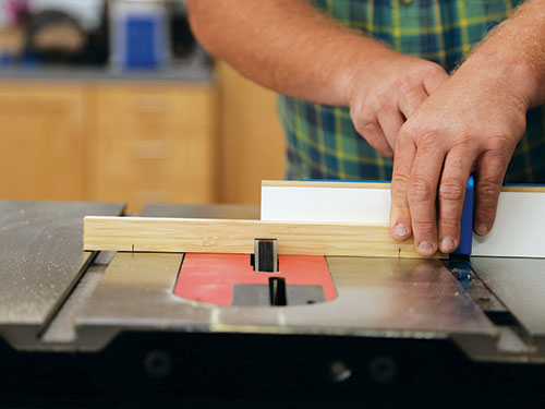 Cutting joinery notches with dado blade at table saw