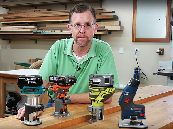 video: cordless compact router overview - woodworking