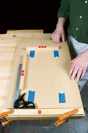 Marking positioning for compact bench top assembly