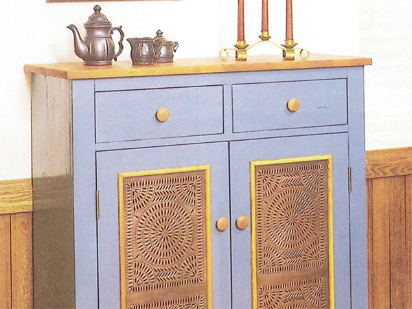 Simple cabinet with tin doors