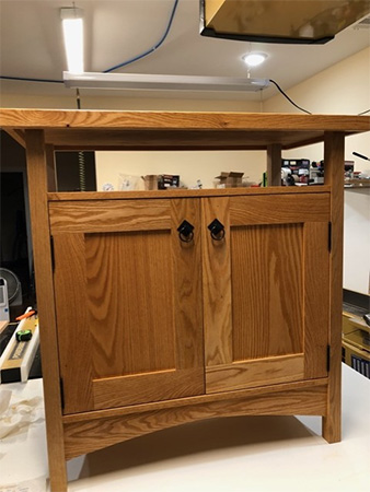 Craftsman-style cabinet reader's project