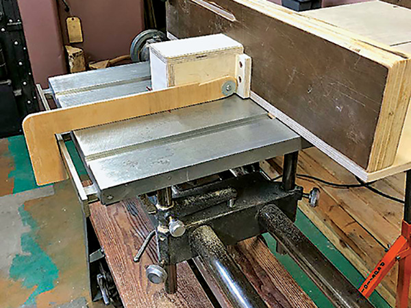 Plywood Tail Hook Enhances Crosscut Sled Safety
