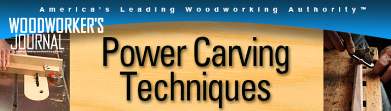 Woodworker's Journal Power Carving Techniques Banner