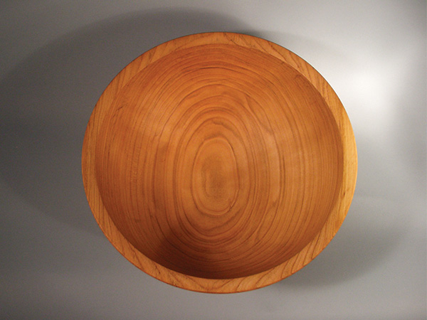 Oval patterned bowl turned from blank