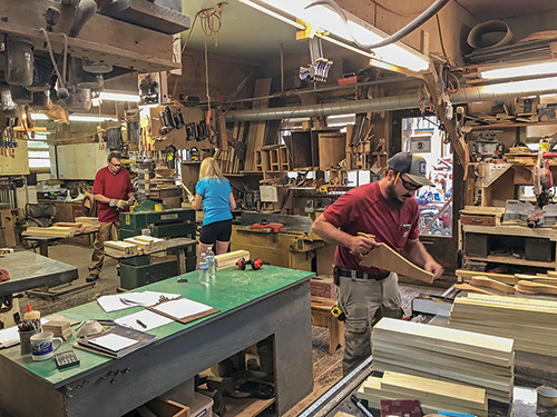 Furniture class at Dale Barnard Woodworking School