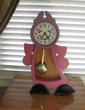 Toy Bulldozer and Clock