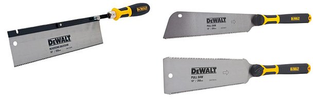 Three New DeWALT Hand Saws