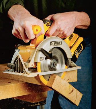 A 2-1⁄4" cutting depth will tackle 8/4 or 2x lumber with ease.