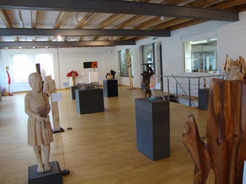 Swiss Woodcarving Museum exhibit area