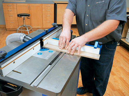 Cutting rabbet for silverware tray joinery