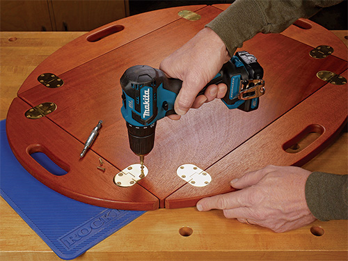Adding Hinges with a Makita Drill