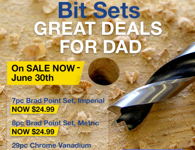 Great Deals on Brad Point Drill Bit Sets - Through June 30, 2022