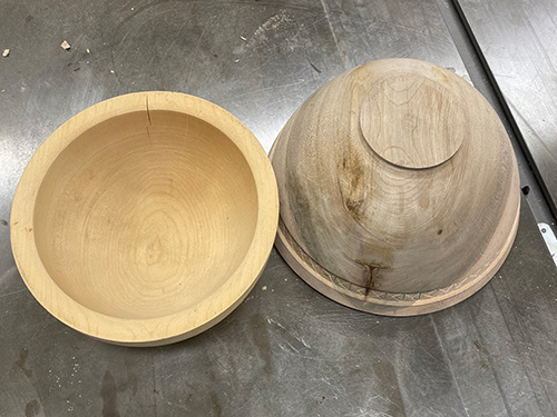 Deffective bowl blanks