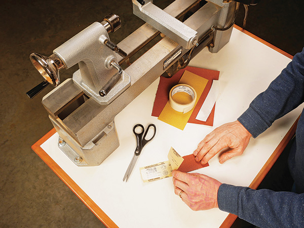 Faster Lathe Sanding by Doubling Up Grits