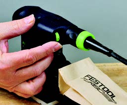 Festool’s sander is the only unit in this test to feature a speed control.