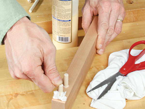 Right-sizing a Dowel Hole