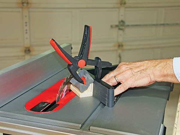 Foam Clamping Aids for Miter-cutting Moldings