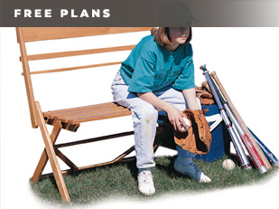 Folding portable bench for two