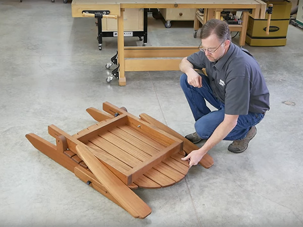 VIDEO: Building a Folding Adirondack Chair - Woodworking 