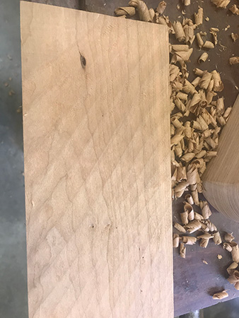 Adding texture to wood with plane blade