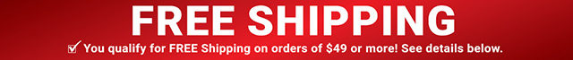 Free Shipping on Orders of $49 or More