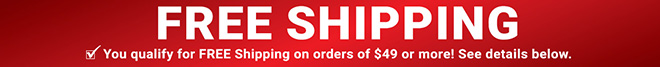 Free Shipping on Orders of $49 or More