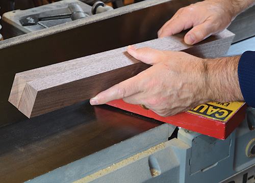 Walnut leg for making a table leg