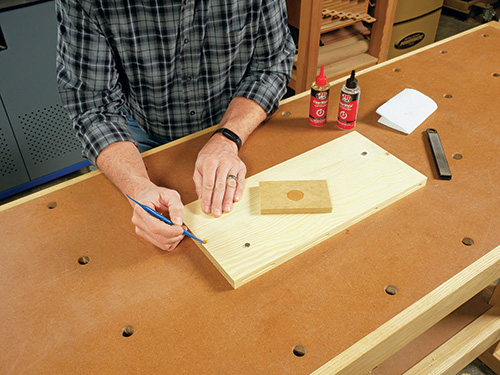 Adding small magnets to glue caddy body as drawer catch