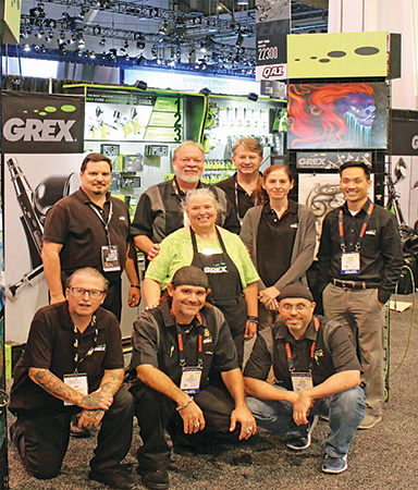 GREX staff in their booth