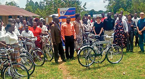 Bicycle donation program through Grow Against Poverty