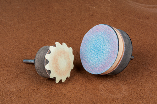 Sanding pads for sanding a sphere