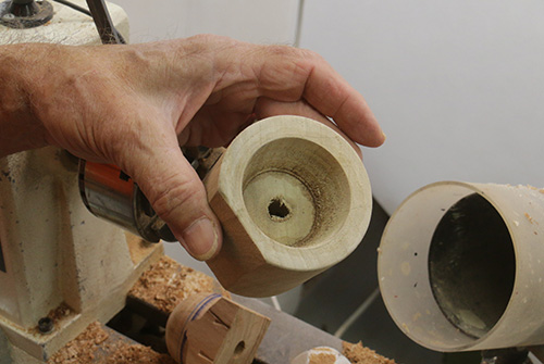 Shop-made cup chuck for turning
