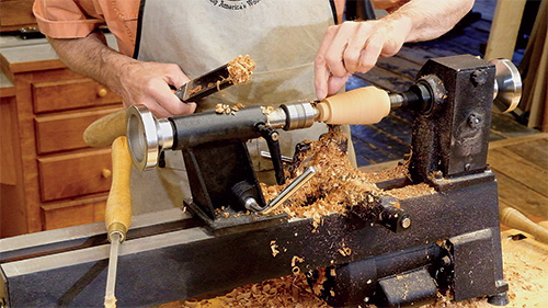 Collecting Chips from a Lathe