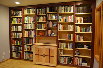 Home Office Library Wall