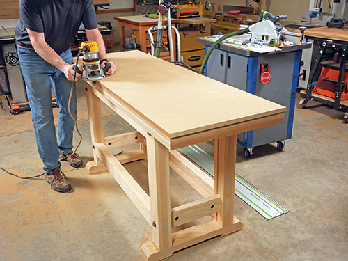 Using router to smooth edges of MDF tabletop