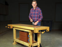 Shop workbench with MDF tabletop