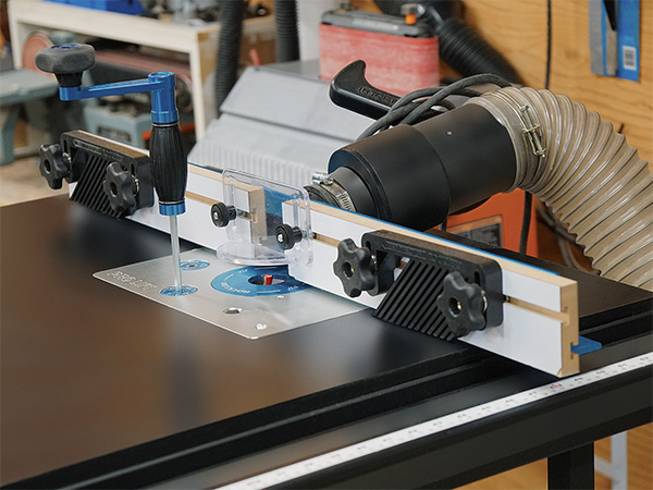 Installing a Router Lift in a Table Saw Extension