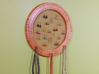 Wall hanging jewelry holder