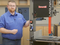 Nick Brady tests the Laguna 14CX band saw